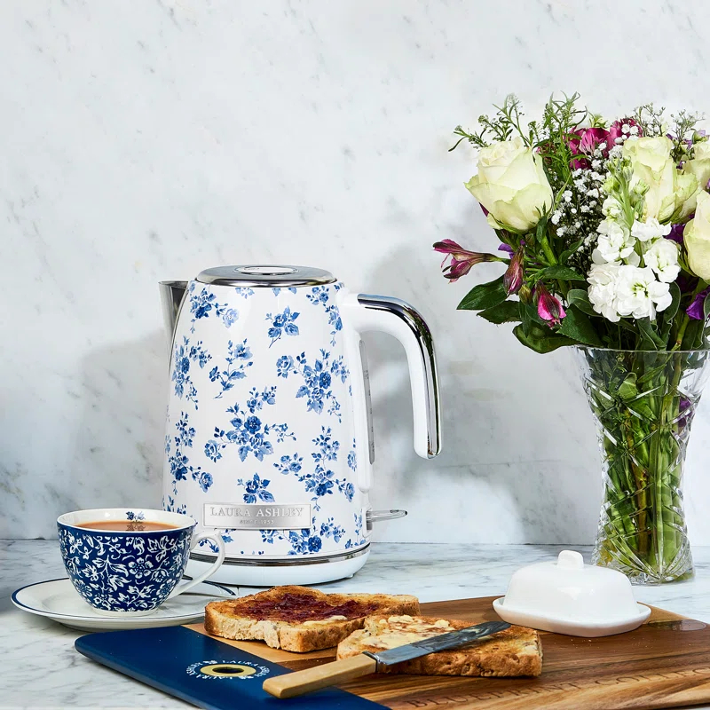 VQ Laura Ashley 1.7 Liter Jug Kettle, China Rose