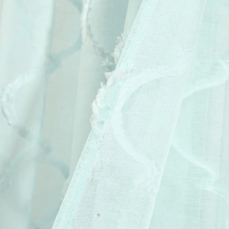 Lush Decor Avon Trellis Sheer Polyester Sheer Curtain Pair (Set of 2)