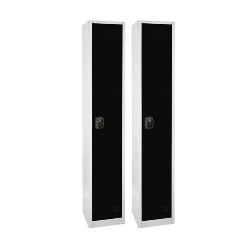 AdirOffice 12'' Wide Steel 1-Tier School and Gym Locker (Set of 2)