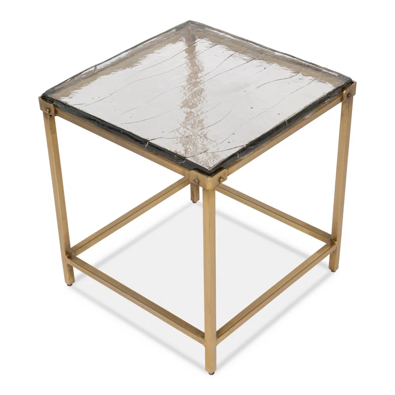 Sarreid Ltd Christian Marble Top End Table