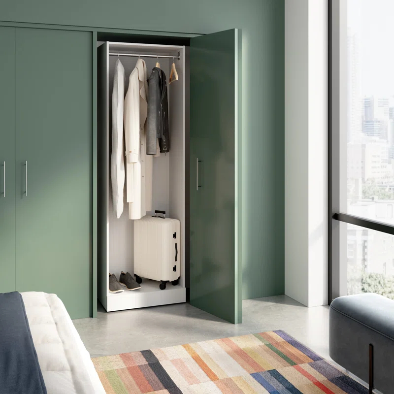 Bestar Florence 25W X 16D Modular Double Hanging Closet System Tower
