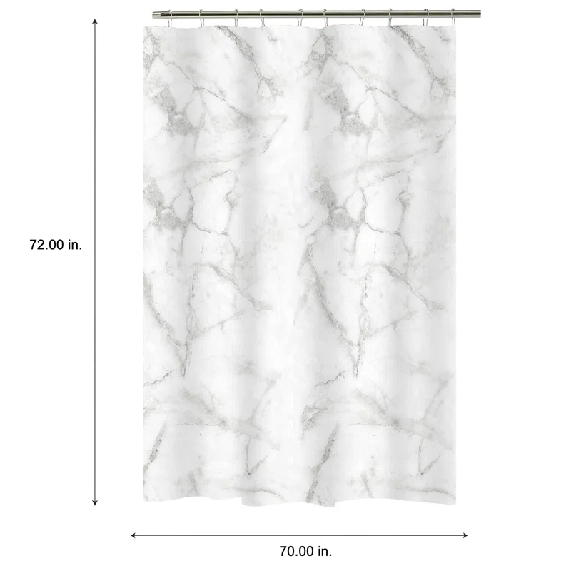 Bath Bliss Abstract Shower Curtain