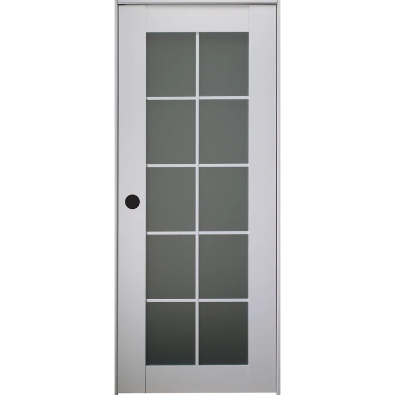 Belldinni Smart Pro 10 Lite DIY-Friendly Manufactured Wood and Glass Single Prehung Interior Door