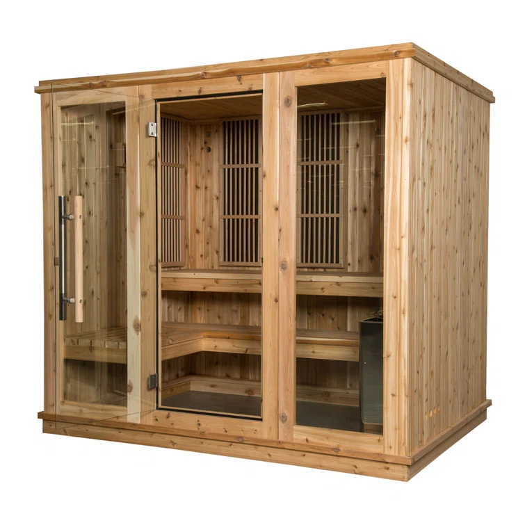 Almost Heaven Saunas Almost Heaven Saunas Bridgeport 6 - Person Traditional Steam Sauna in Cedar