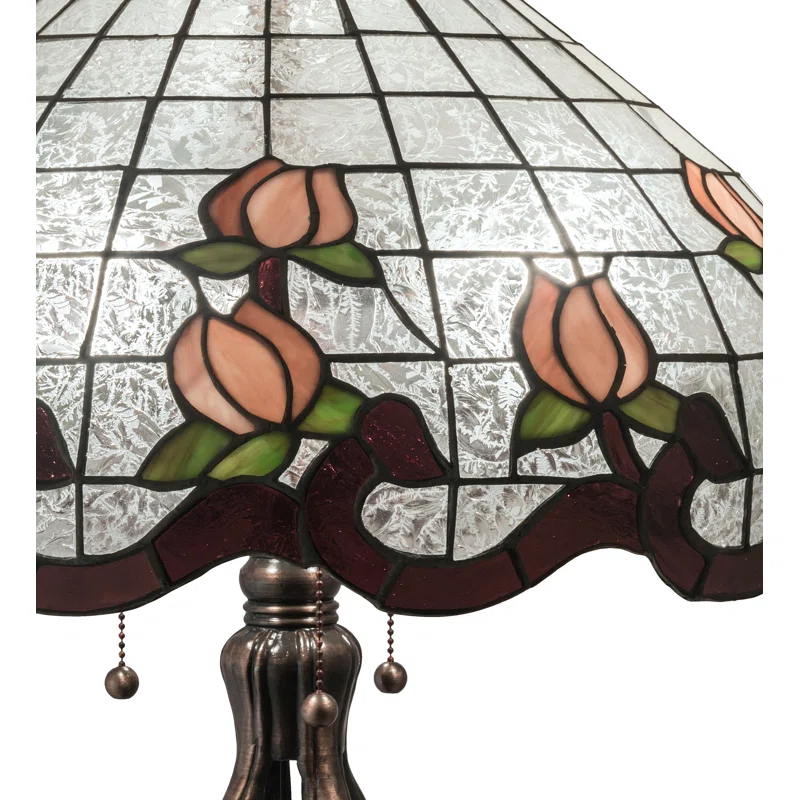 Meyda Lighting Meyda Tiffany & Stained Glass Metal Table Lamp