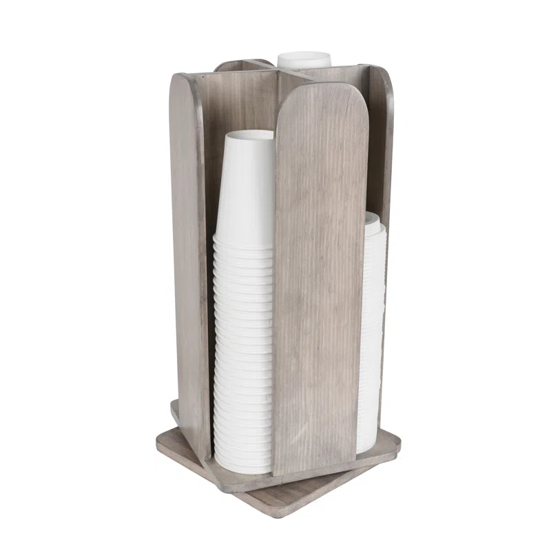 Cal-Mil Aspen Revolving Cup and Lid Organizer