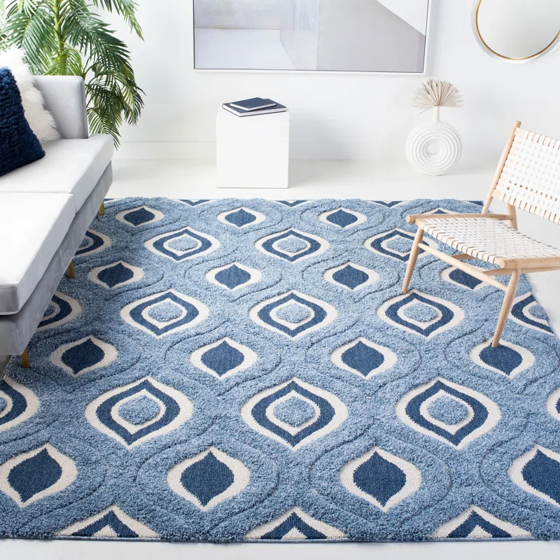 George Oliver Florida Shag Performance Geometric Rug