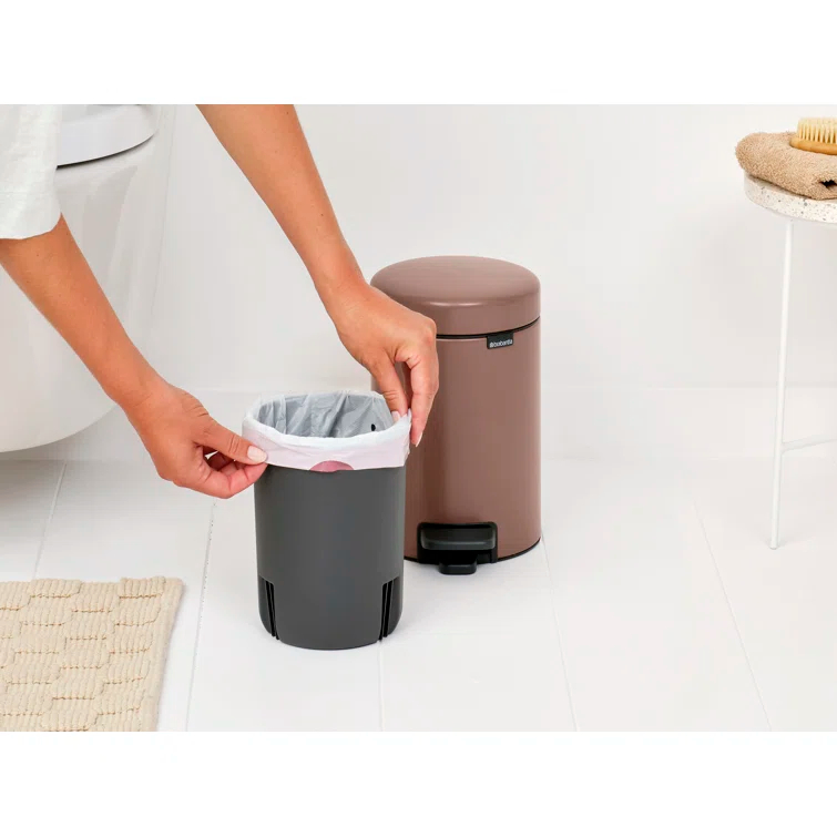 Brabantia NewIcon Step On Trash Can, 0.8 Gallon (3 Liter)