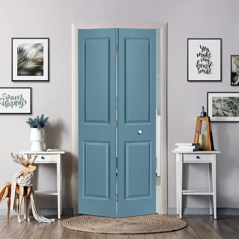 Calhome Paneled MDF Composite Bifold with Installation Hardware Kit