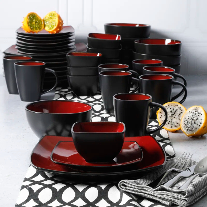 Gibson Gibson Soho Lounge Red 40 Piece - 128138.40R