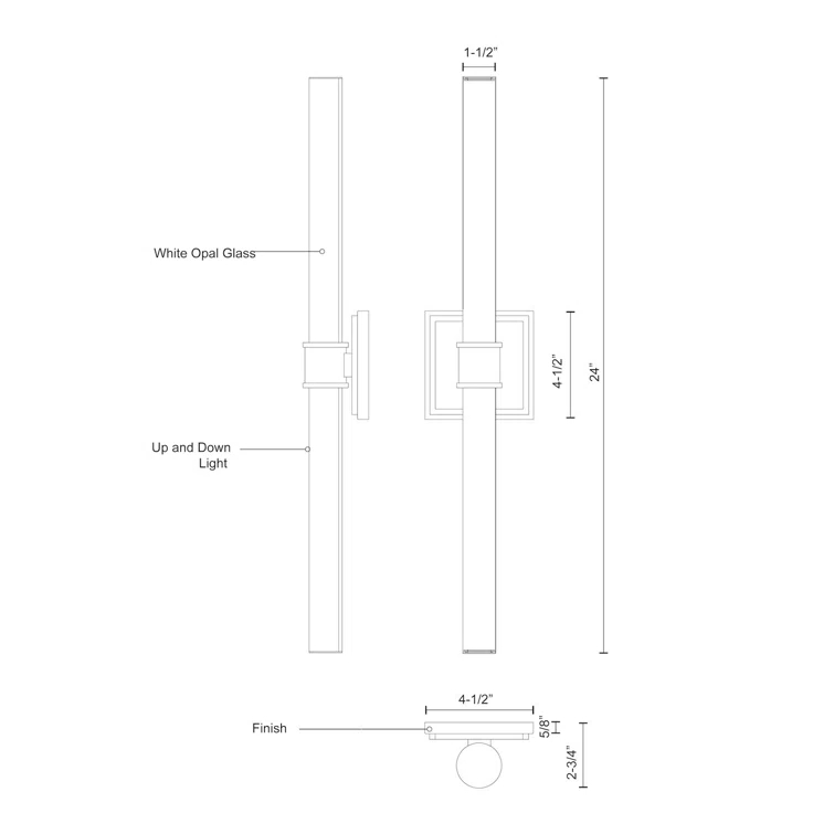Kuzco Lighting Rona Dimmable LED Bath Bar