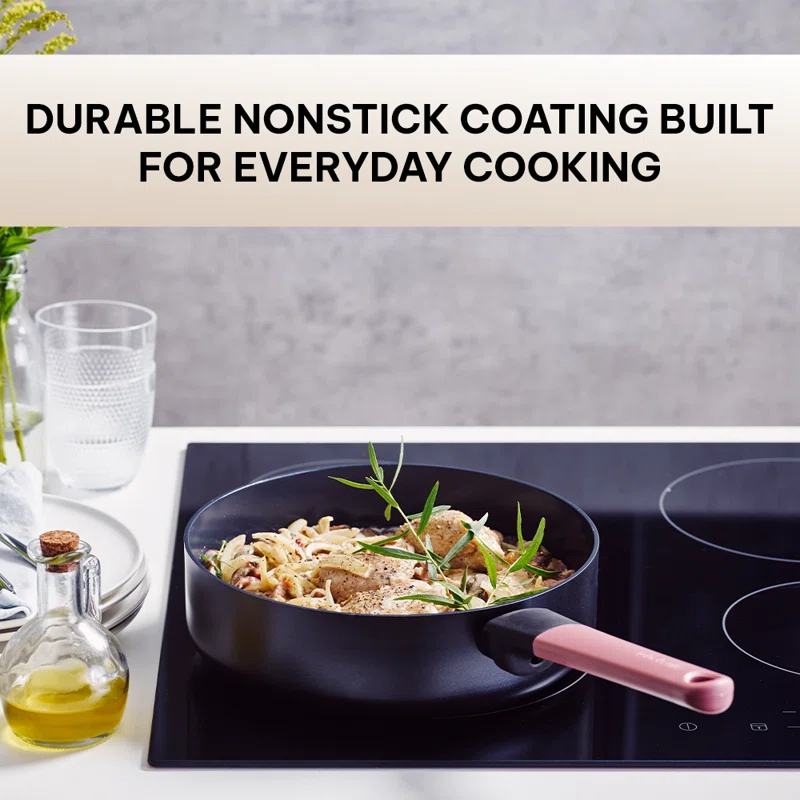 Brabantia Brabantia Tasty+ Ceramic Nonstick Skillet Frying Pan 9.5" Non Toxic Pan Titanium Reinforced Ceramic Coating - Non Toxic Cooking Pan, Add To Your Pots And Pans Set Cookware