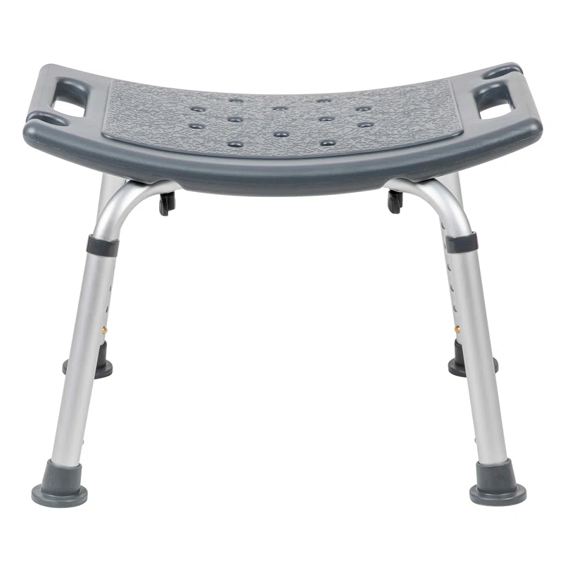Hemsworth Tool-Free 300 Lb. Capacity, Adjustable Bath & Shower Chair w/ Non-slip Feet