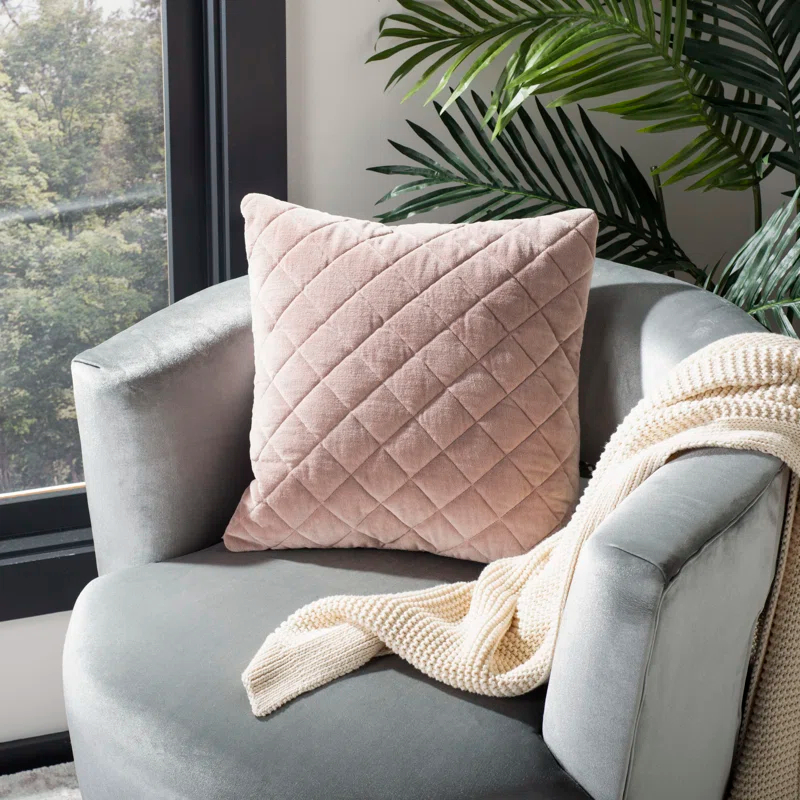 Safavieh Harper Embroidered Velvet Throw Pillow