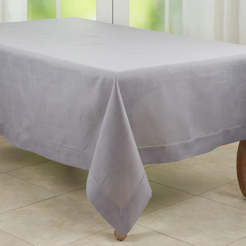 Saro Rochester Collection Solid Color Square Tablecloth
