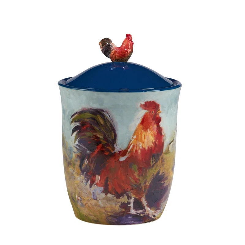 Certified International Certified International Rooster Meadow 3Pc Canister Set