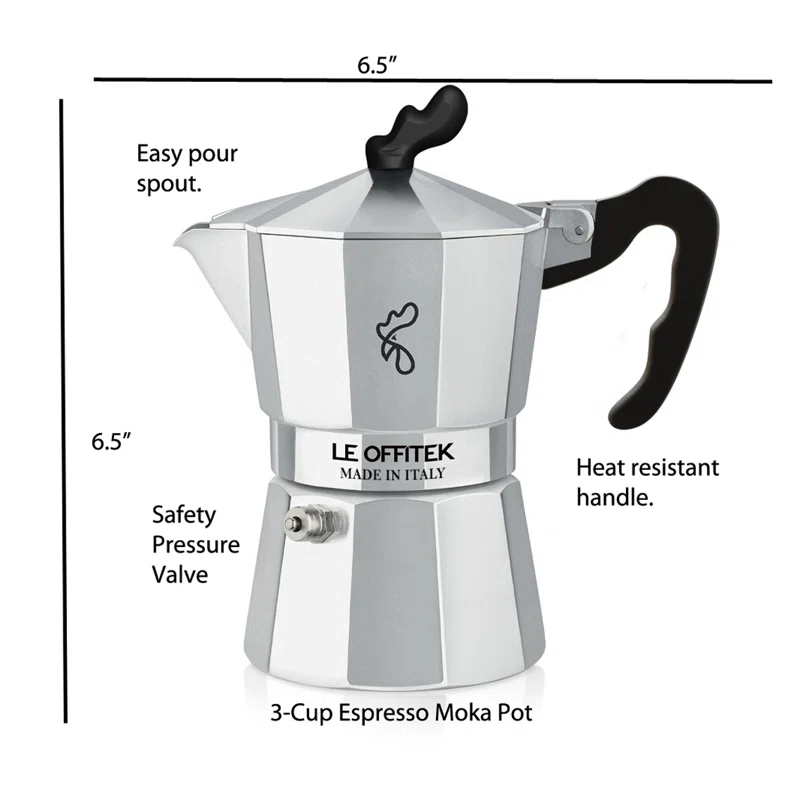 Lorren Home Trends Lorren Home Trends Stovetop Espresso Maker