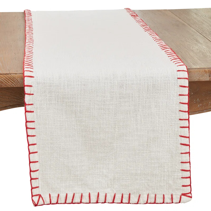 Birch Lane™ Abron Chunky Whip Stitch Table Runner
