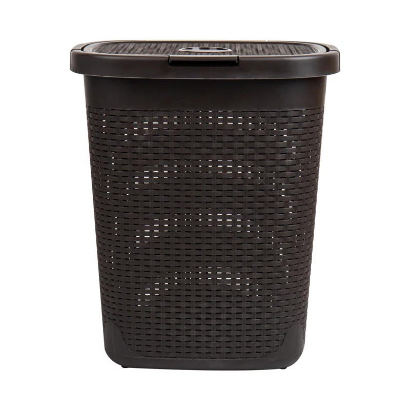 Mind Reader Mind Reader 50L Slim Laundry Hamper, Clothes Basket, Lid, Plastic