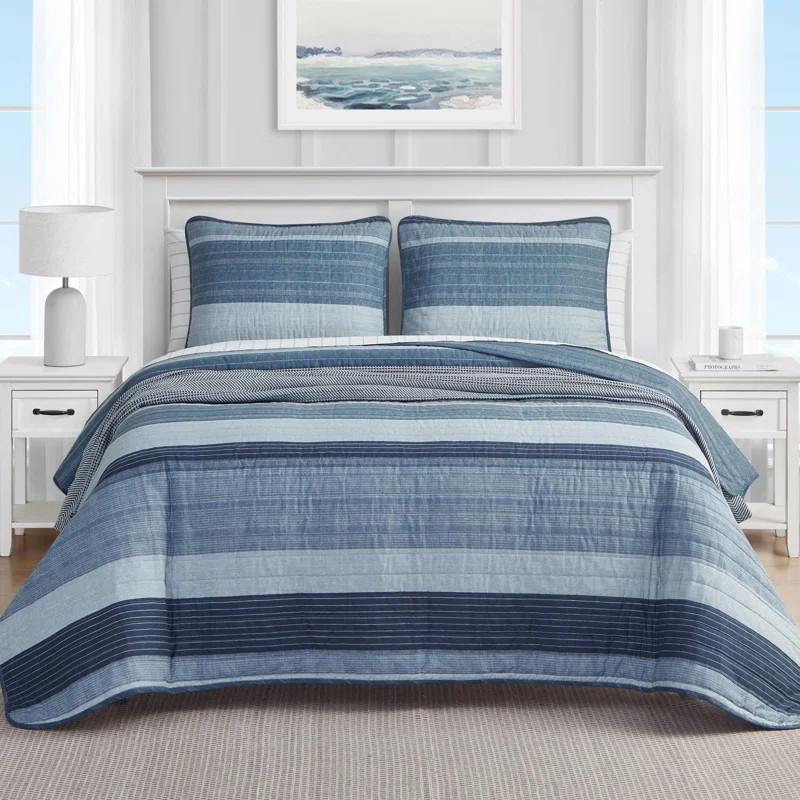 Nautica Ridgeport Cotton Reversible Quilt Set