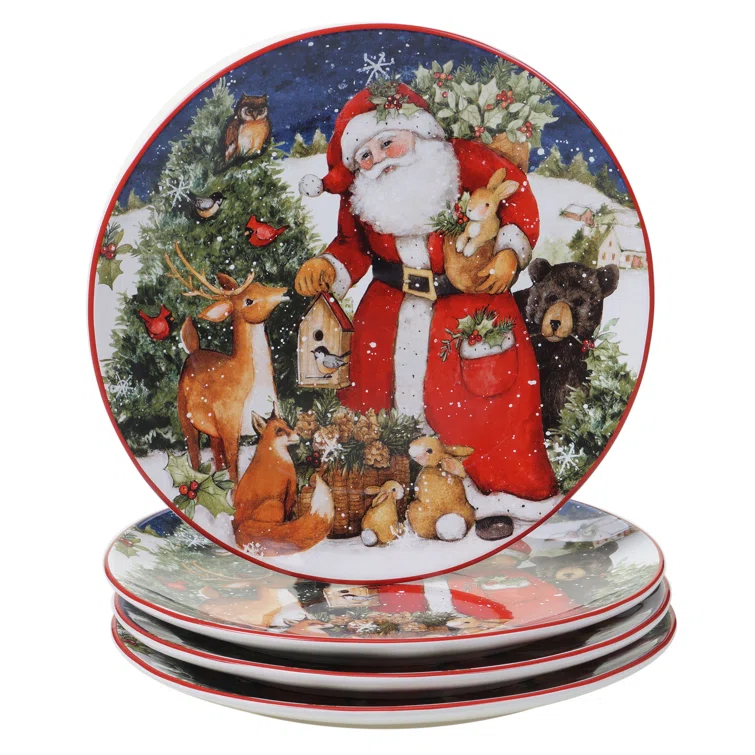 Certified International Certified International Magic Of Christmas  Santa 16Pc Dinnerware Set