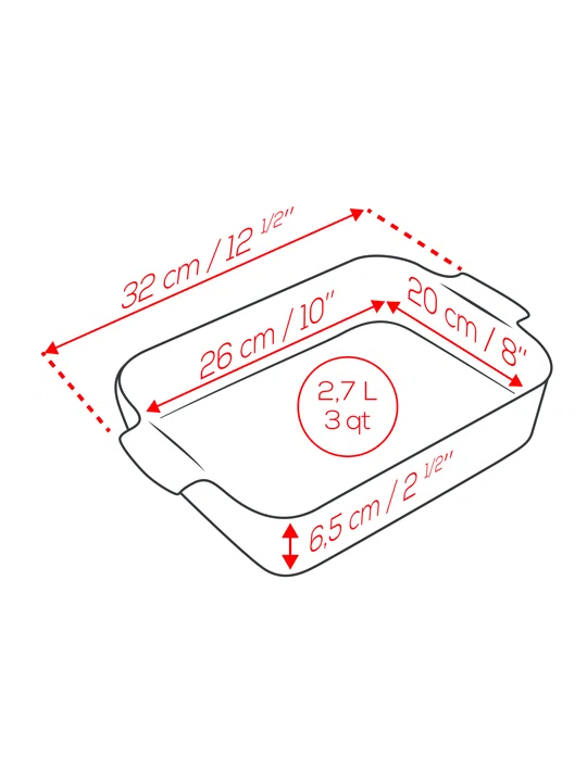 Peugeot Appolia Rectangular Ceramic Baking Dish