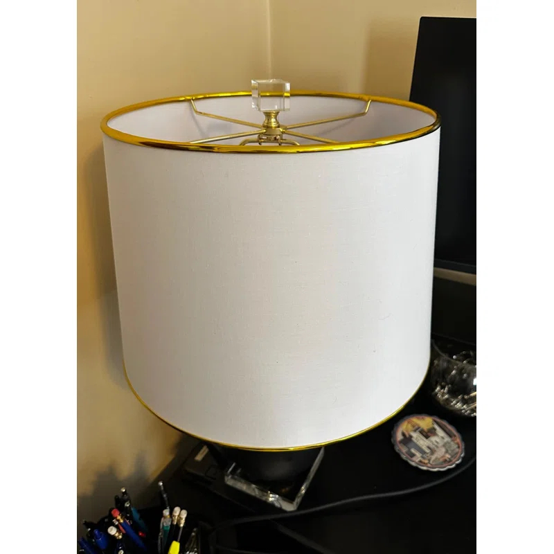 House of Hampton® 2 Pieces Cube Crystal Lamp Finial Clear Square Lamp Finial Cap with Chromed Base