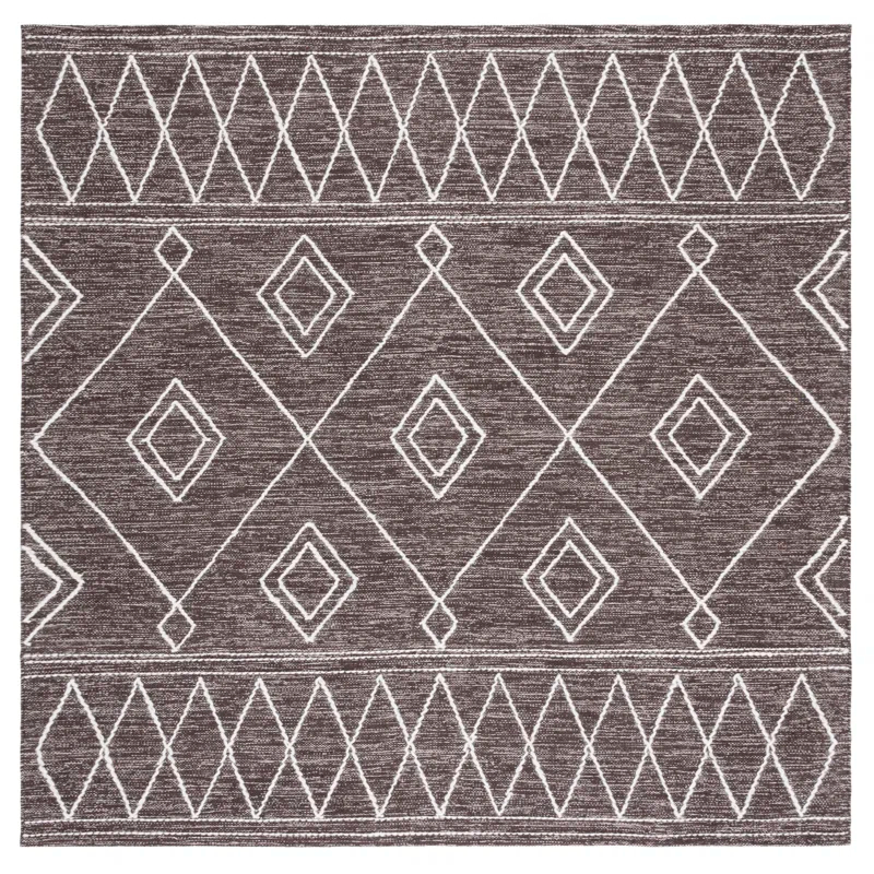 Steelside™ Holtby Southwestern Handmade Flatweave Brown/Ivory Area Rug