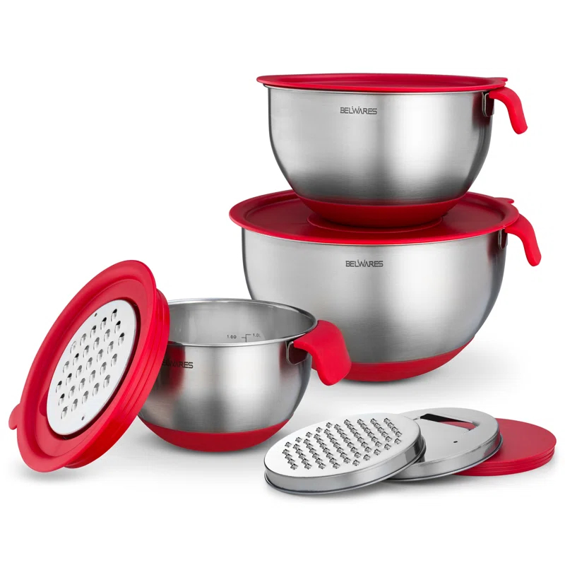 Belwares Stainless Steel Nested Mixing Bowl Set