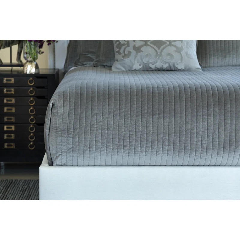 Lili Alessandra Aria Modern & Contemporary Velvet Coverlet