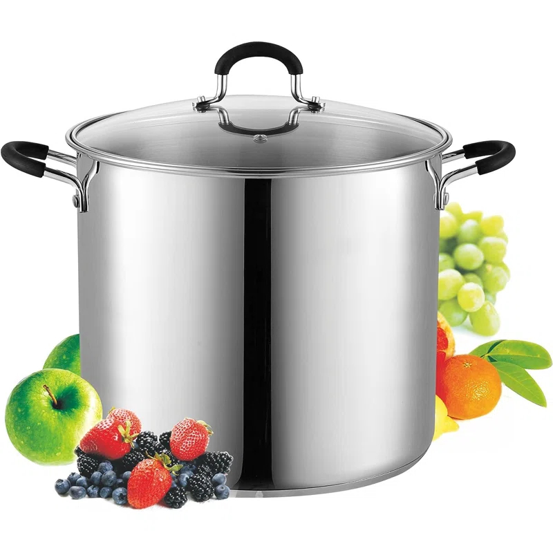 Cook N Home Professional Stainless Steel Stockpot with Lid