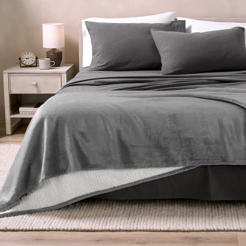 Bare Home Sherpa Fleece Blanket