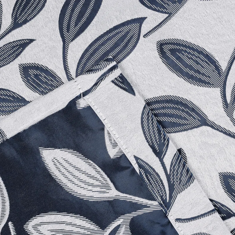 Modern Bohemian Leaves Polyester Machine Washable Room Darkening Blackout Curtains by Superior (Set of 2)