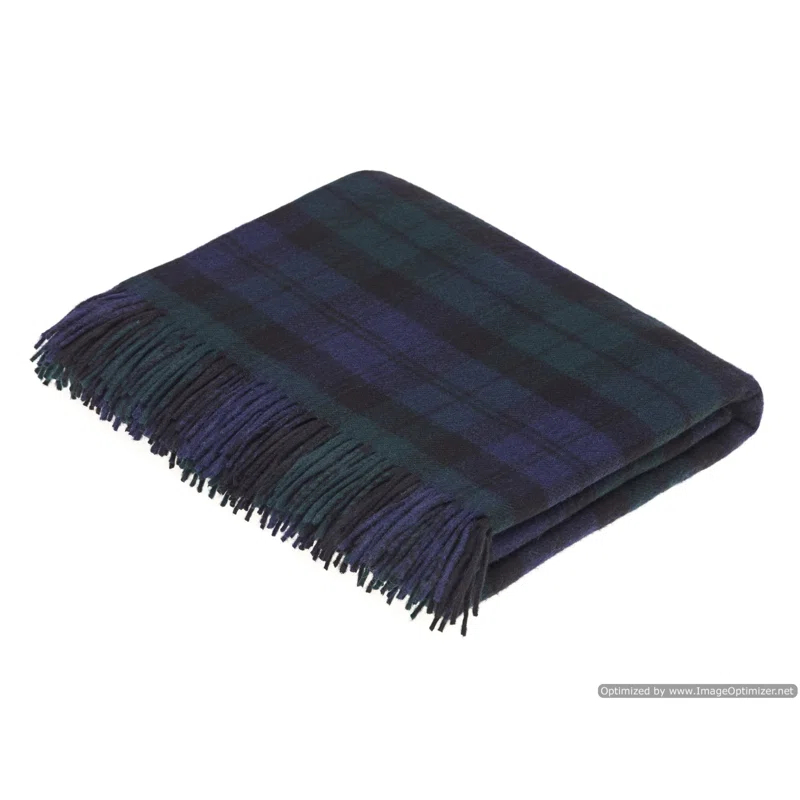 Bronte by Moon Tartan Hand Woven Throw Blanket