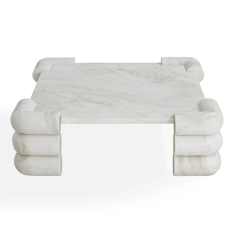Jonathan Adler Circuit Marble Top Coffee Table