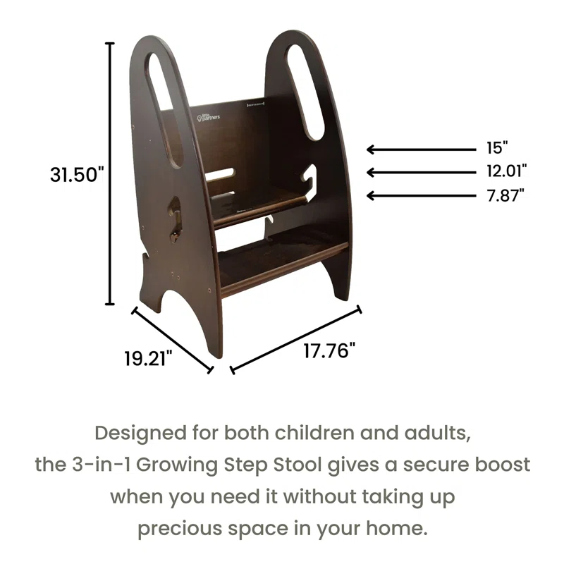 Little Partners 3-in-1 Growing Step Stool