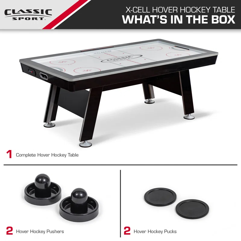 EastPoint Sports Classic Sport 84" 2 -Player Air Hockey Table with Digital Scoreboard