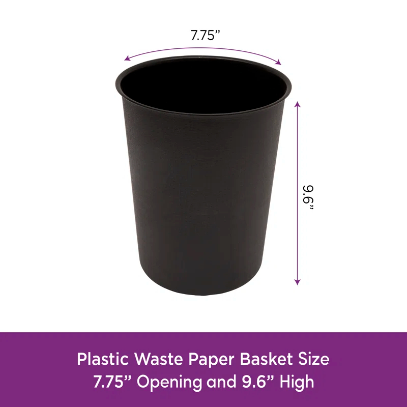 Kenney 1.5 Gallon Compact Waste Paper Basket