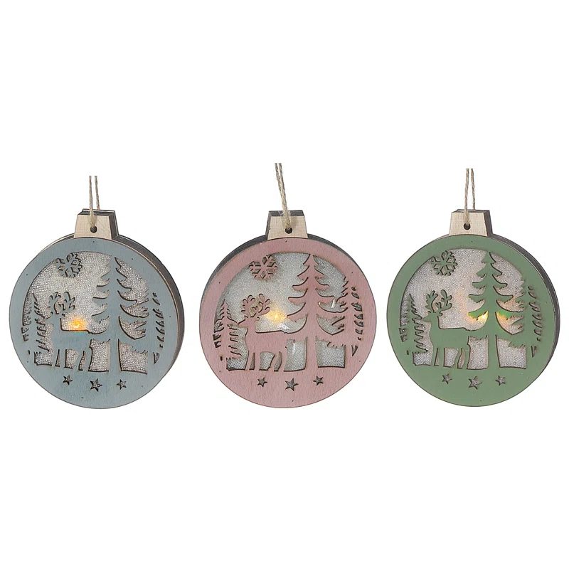 iH casadécor Ihcasadecor Holiday Shaped Ornament (Set of 12)