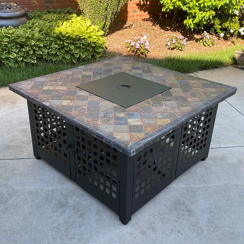 Endless Summer Elizabeth by Endless Summer, Square LP Gas Fire Pit