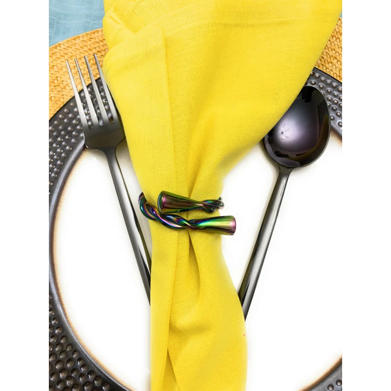 Classy R Us Metal Napkin Ring (Set of 8)