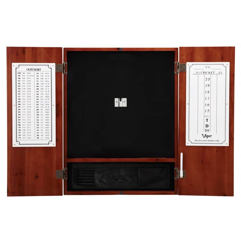 Viper Metropolitan Bristle Dartboard and Cabinet Set with Darts