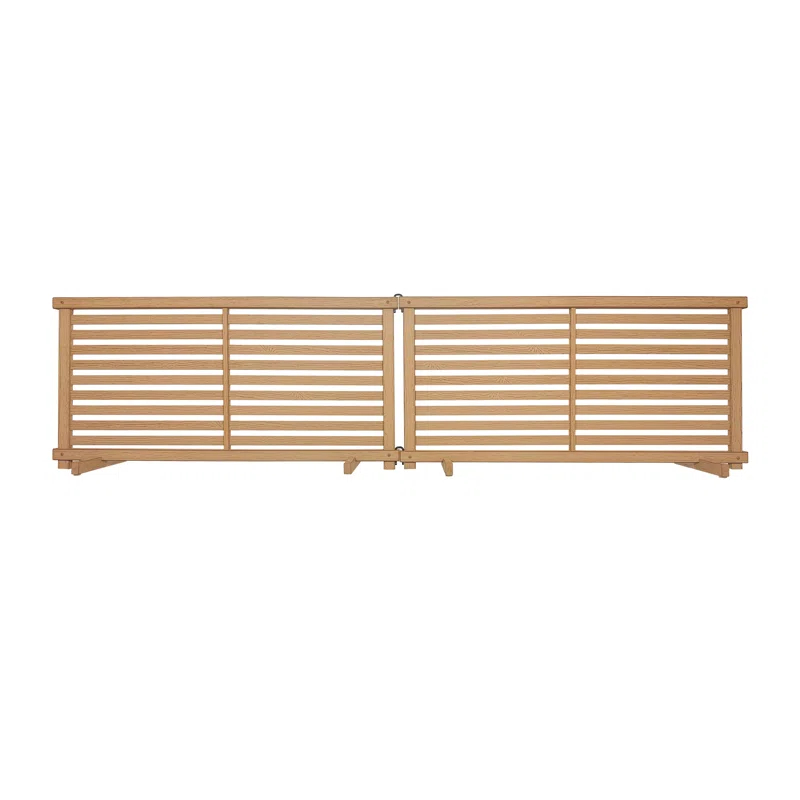 Zippity Outdoor Products 22in H x 44in W (2 Panels) Freestanding Zippity Portable Puppy Fence Kit, Cedar Color Dog Puppy Playpen, Dog Fence Outdoor for Yard, Vinyl Picket Outdoor Dog Fence, Dog Play Pen Indoors, ZP19072