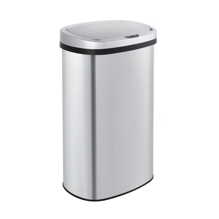 Innovaze Innovaze Stainless Steel 15.85 Gallon Oval Motion Sensor Trash Can