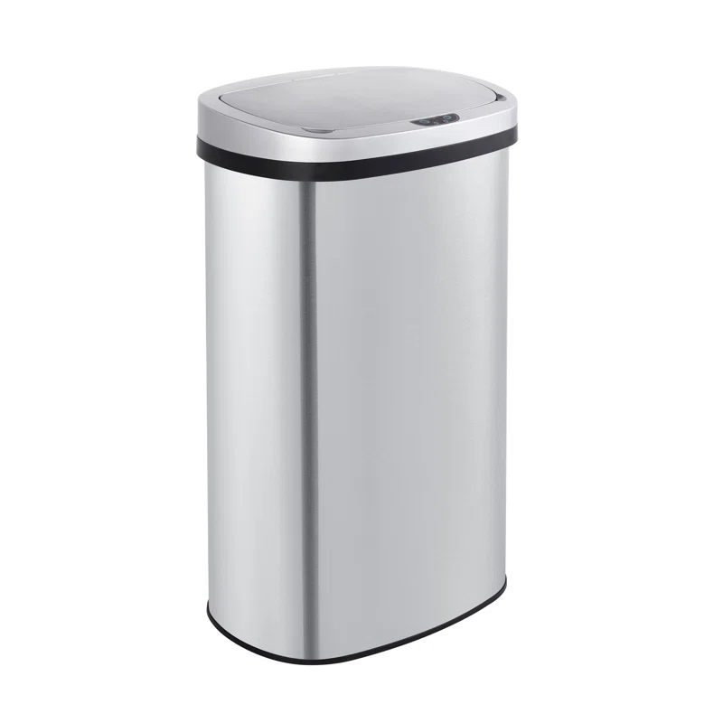 Innovaze Innovaze Stainless Steel 15.85 Gallon Oval Motion Sensor Trash Can