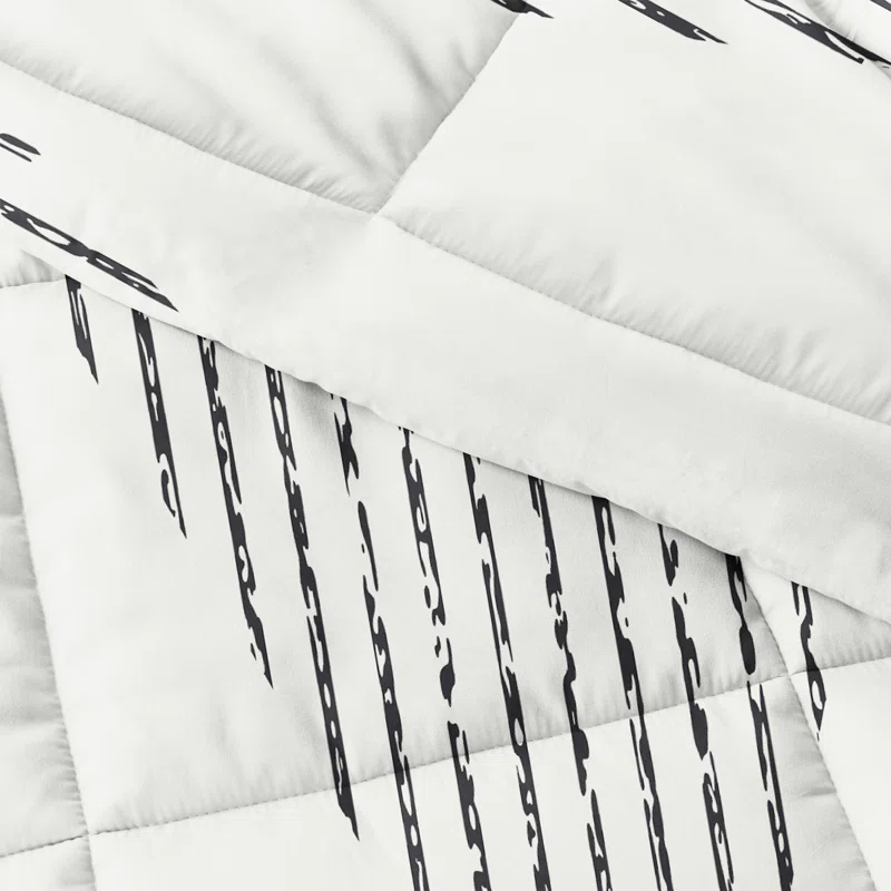 Becky Cameron Soft Diamond Stripe Down-Alternative Comforter Set