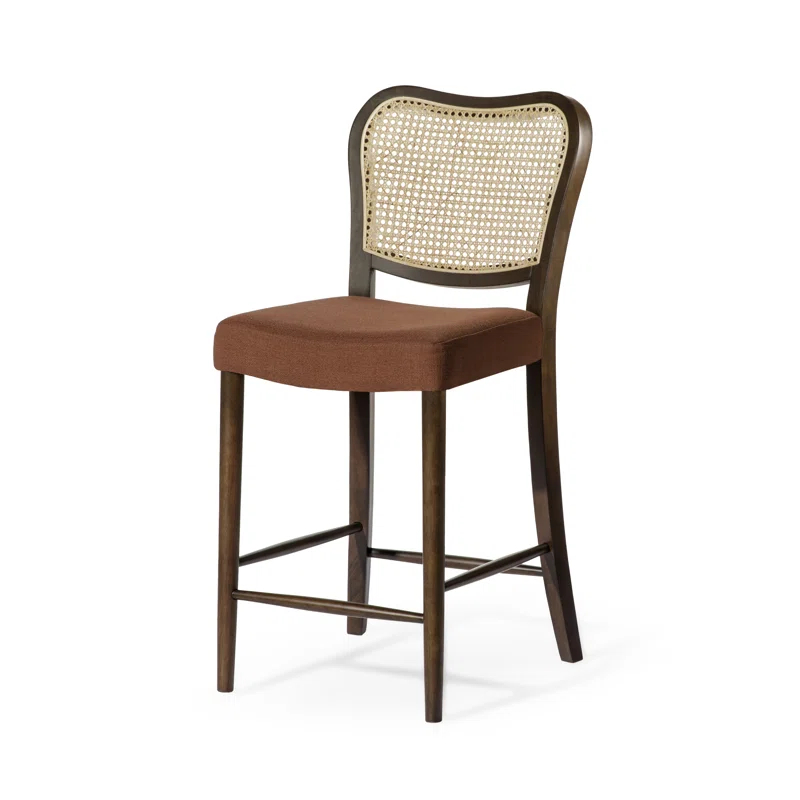 Maven Lane Maven Lane Vera Stool with Fabric Upholstery
