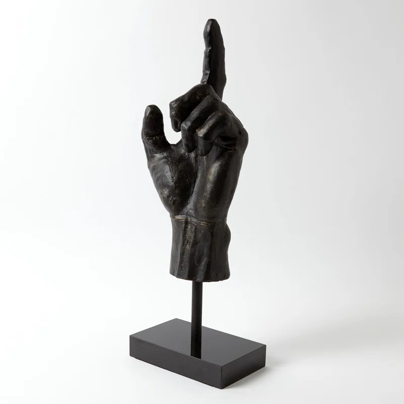 Global Views Hand Sculpture-Upward Hand