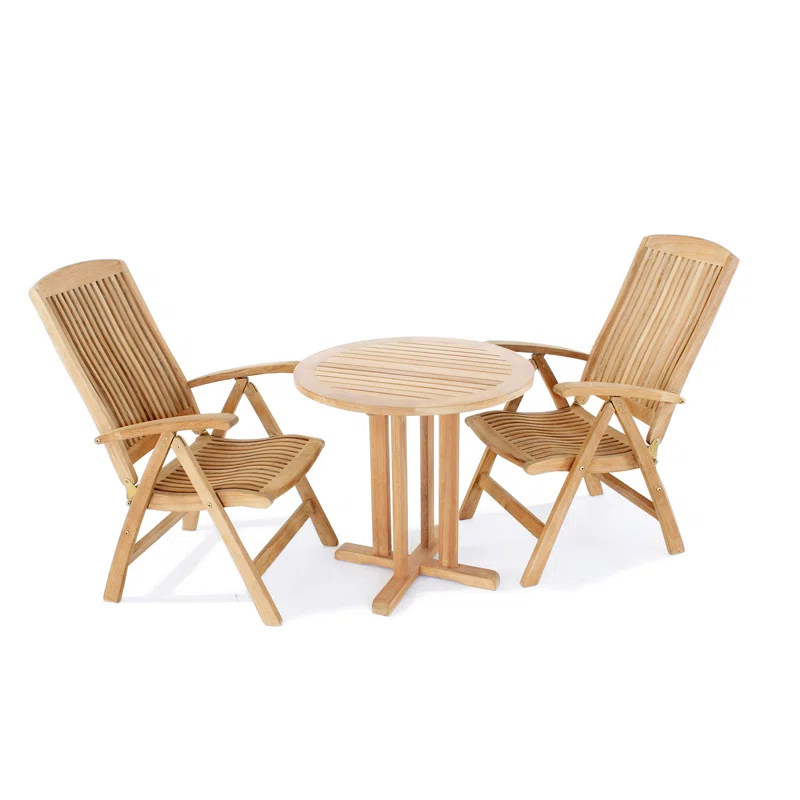 Westminster Teak Westminster Teak Round Teak Outdoor Bistro Table