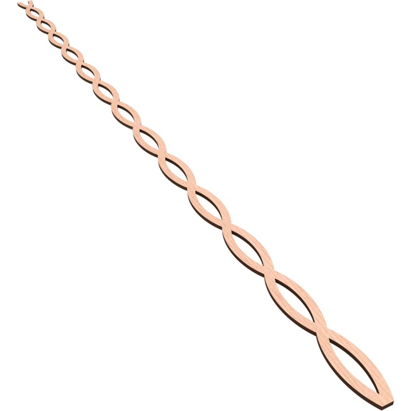 Ekena Millwork Rakaia Adjustable Wood Decorative Slat Wall Panel Kit